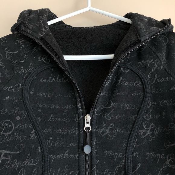 RARE Lululemon Manifesto Chalkboard Scuba Hoodie - Picture 5 of 12